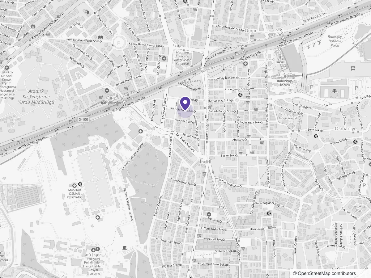 Map: the practice in Bakırköy